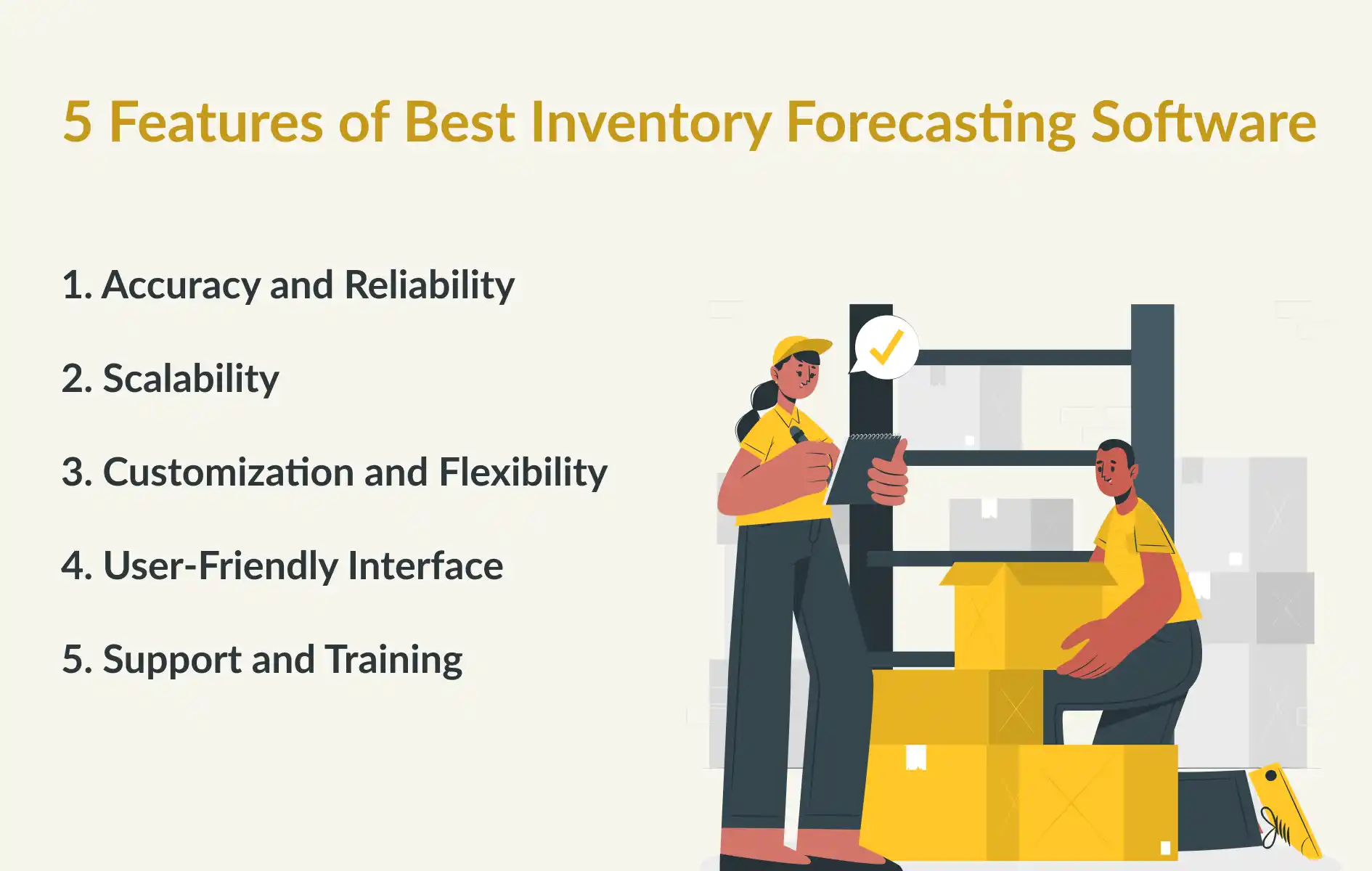 5 Features of Best Inventory Forecasting Software